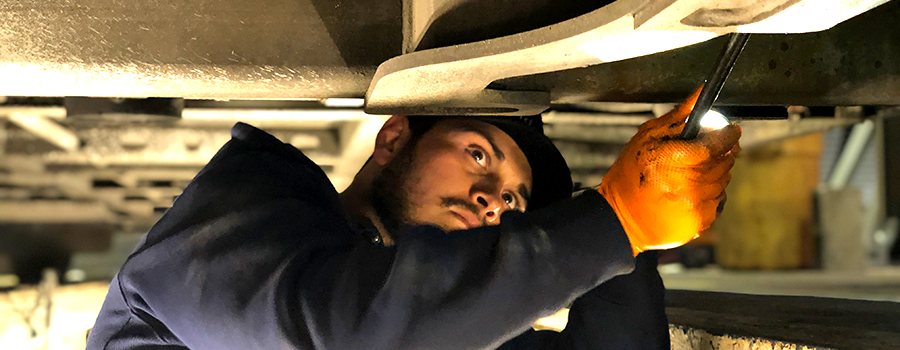 Mechanic working