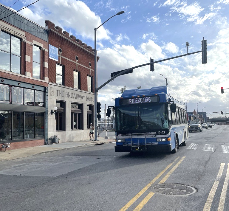 RideKC bus in motion